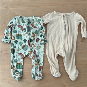 Lot of 2 Caden Lane newborn onesies